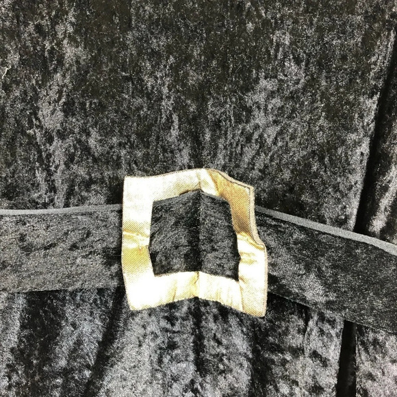 Childs Large Girls 2 Piece Black Adorable Witch Costume Dress Tights Halloween - Picture 3 of 7